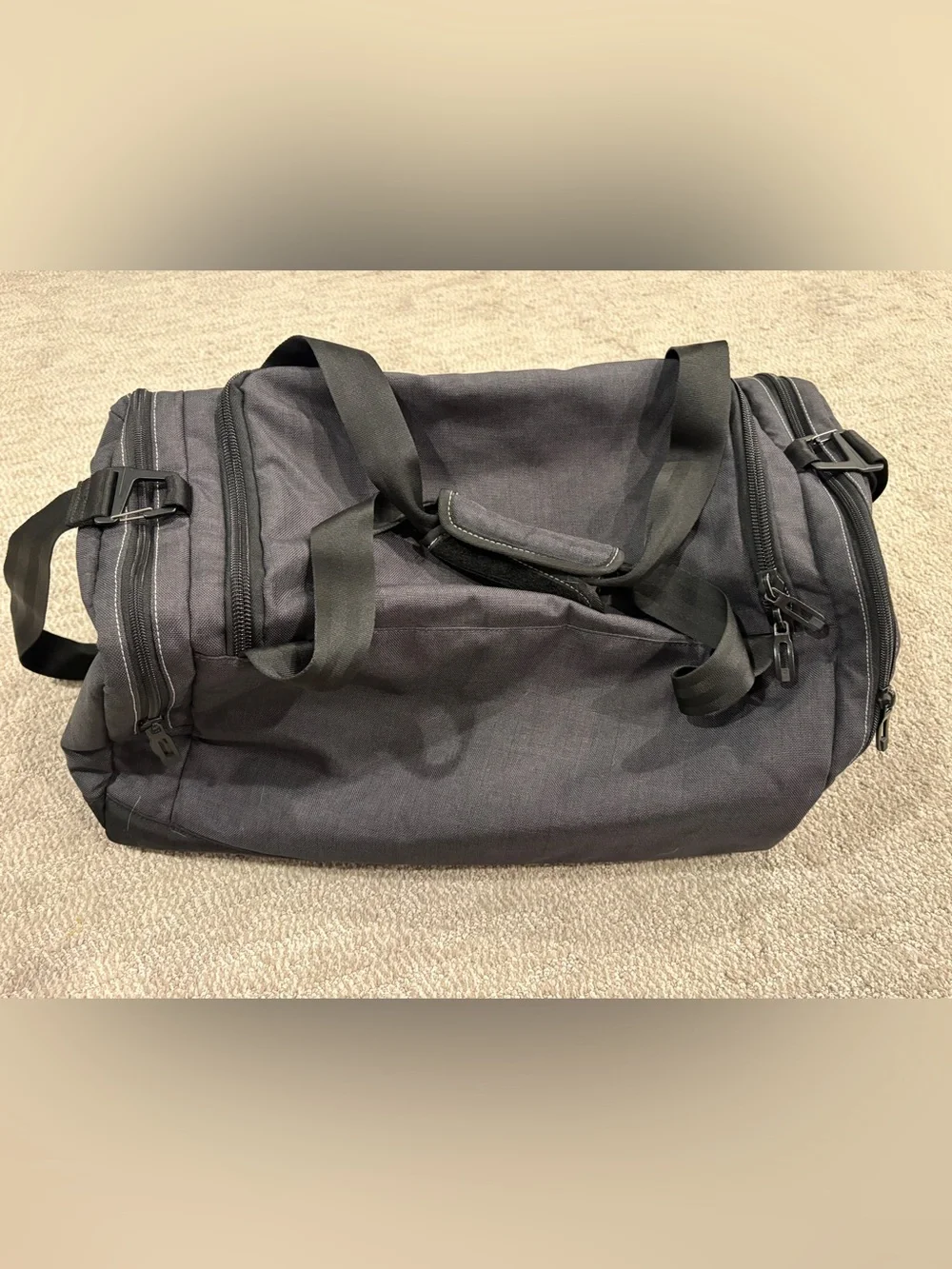 TaylorMade Black and Gray Men's Duffel Bag